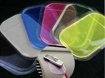 

by DHL 1000pcs hot Car Anti-skid Pad Car Anti-Slip Mobile Phone Key Debris Car Mat Accessories interior Cup Proof Mat holder
