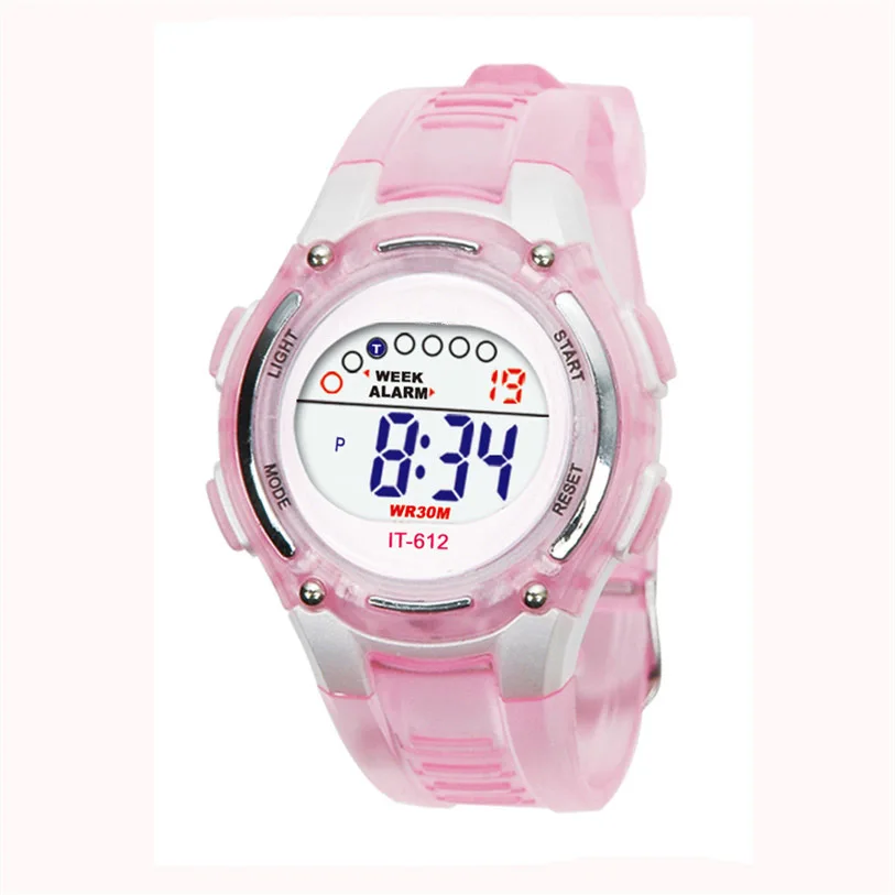 Детские для мальчиков и девочек плавание спортивные цифровые водостойкие наручные часы Новый Прямая доставка montre homme Часы из нержавеющей