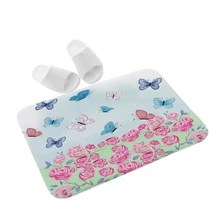 Платье с принтом бабочки нескользящий коврик коврики для кухни с принтом «Сова» стиль Гостиная супер мягкие ковер при входе двери водопоглощение