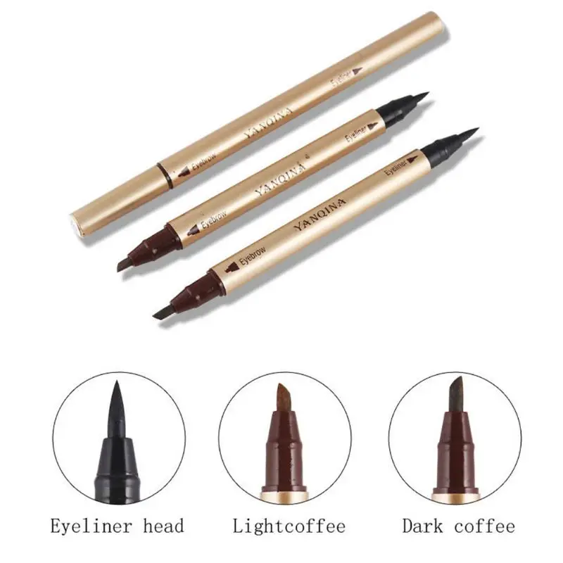 

1PC Waterproof Double Sided Eye Brow Eyeliner Liquid Eyebrow Pen Pencil Makeup Cosmetic Beauty Tools