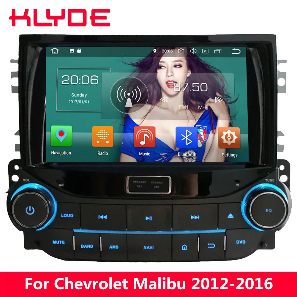 Best KLYDE 8" 4G WIFI Android 8.0 Octa Core PX5 4GB RAM 32GB ROM Car DVD Player Radio For Chevrolet Malibu 2012 2013 2014 2015 2016 0