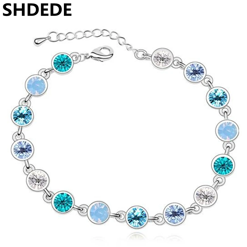 

SHDEDE Fashion Jewelry Crystal from Swarovski Female High Quality Bracelets For Women 2018 New -11347