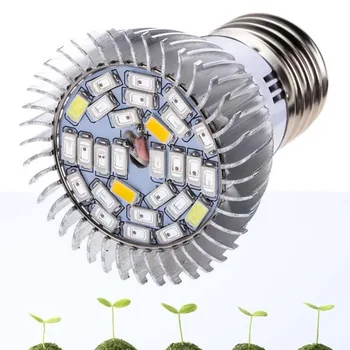 

28W Full Spectrum E27 Led Grow Light Growing Lamp Light Bulb For Flower Plant fruits led lights Grow Lamp for Greenhouse