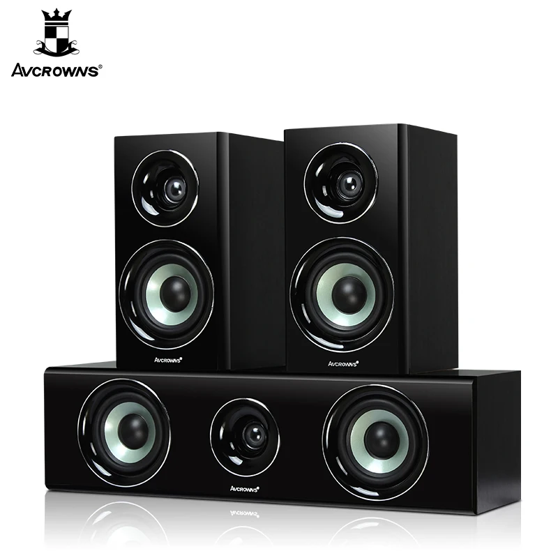 Surround Sound Package black wall in combination with 5.1 home theater