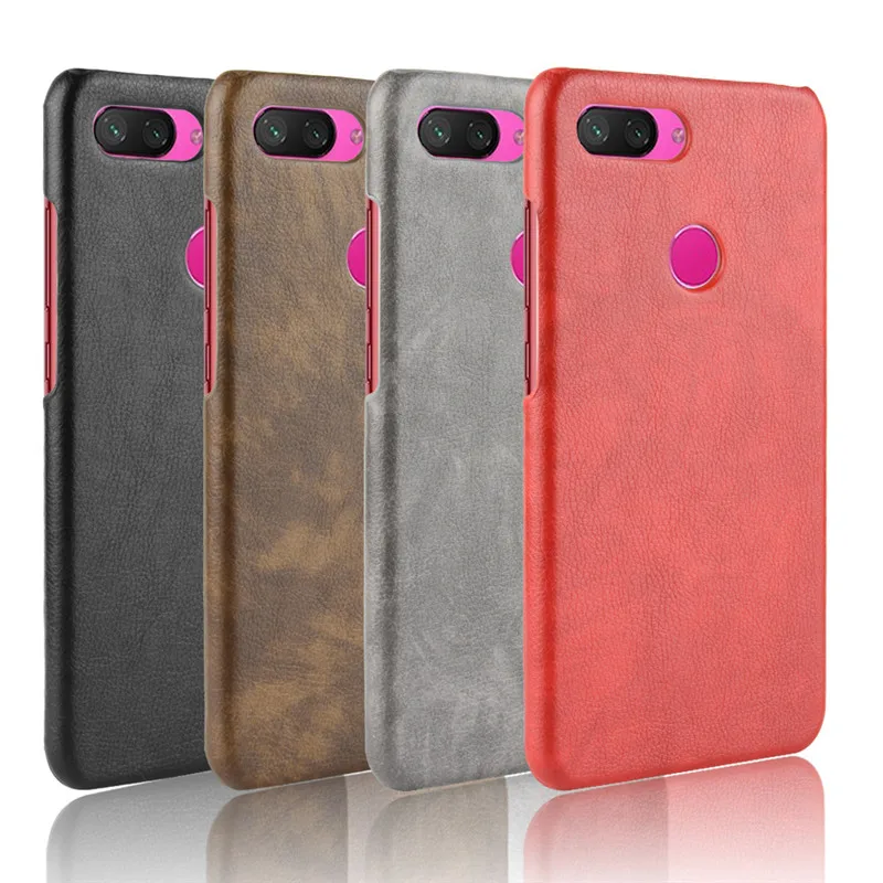 

For Xiaomi mi 8 Youth ShockProof luxury PU mi8 Leather Hard Back Cover Case For Xiaomi mi 8 Lite Phone Case