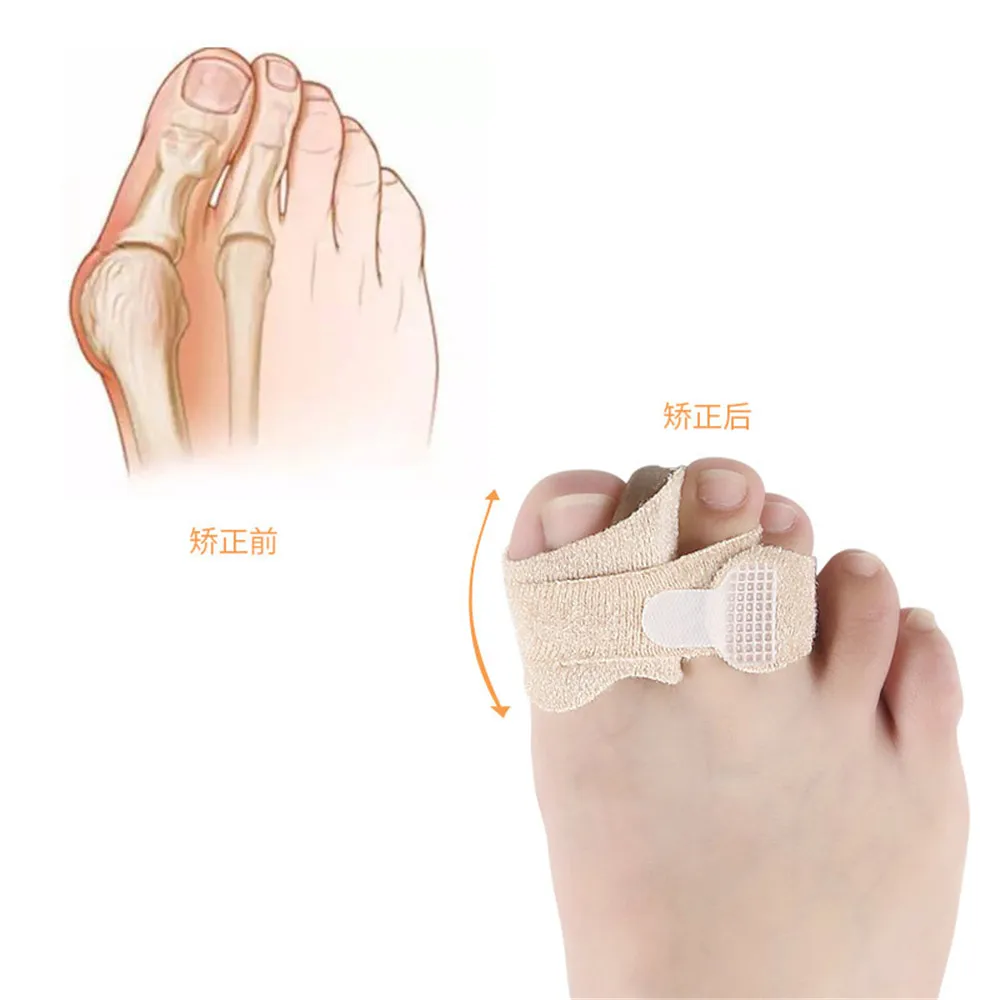 Silicone Toe Finger Straightener Hammer Toe Hallux Valgus Corrector Bandage Toe Separator Splint Wrap Foot Stretcher Care Tool