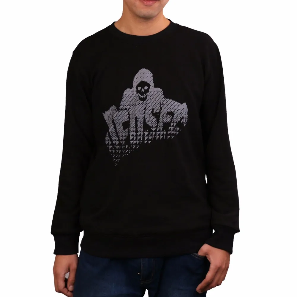 Game Watch Dogs 2 Marcus Holloway Long Sleeve Hoodies Men's Cosplay 100% Cotton Black Sweatshirts Halloween Christmas Gift