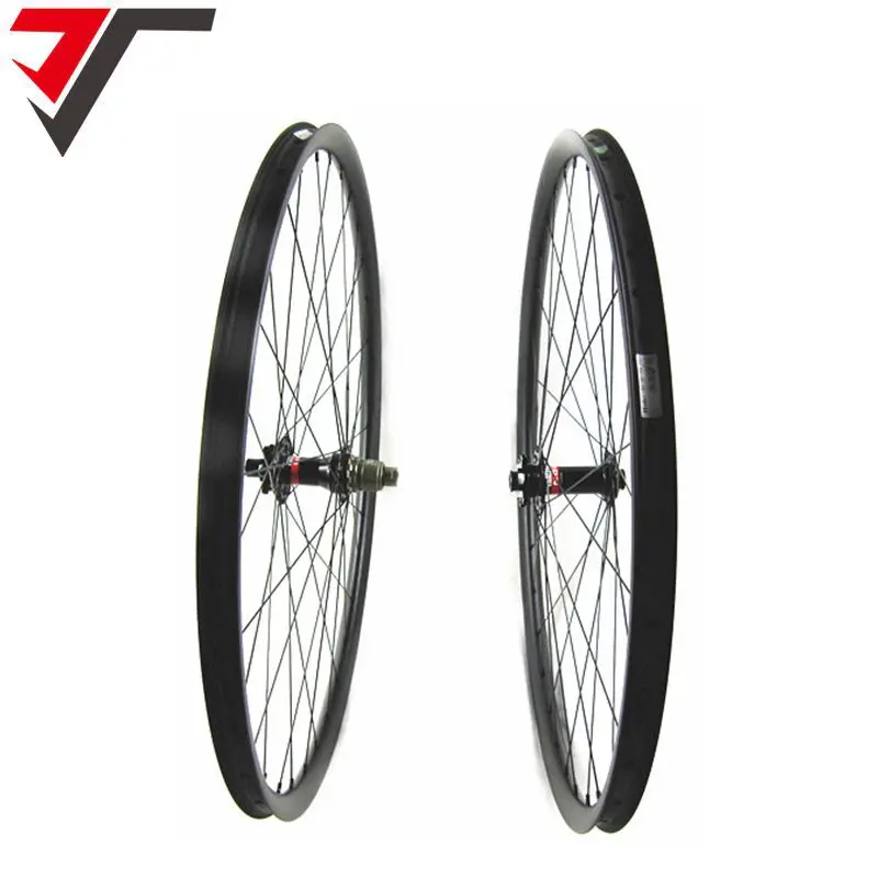 Clearance TRIPS carbon boost wheels 27.5er 30mm width hookless carbon mtb bicycle wheelset 110x15/148x12 Novatec 650B boost carbon wheels 0