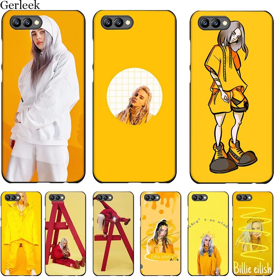 Чехол для мобильного телефона из ТПУ Desxz Billie Eilish Yellow Huawei Honor 6A 7X 7A 7C 8 8X 8C 9 Note 10 P30 Lite