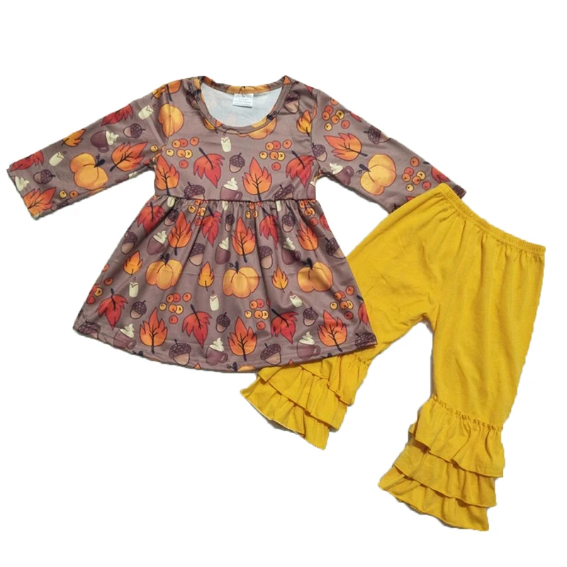 

2019 Newly Halloween Pumpkin Long Sleeve Top And Pants Baby Winter Clothes Outfits Cheap China Wholesale Kids Clothing Set