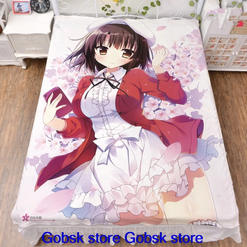 Японское аниме Saenai Heroine no Sodatekata персонажи сексуальная девушка Katou Megumi простыня и пододеяльник и одеяло 1,5 м x 2 м