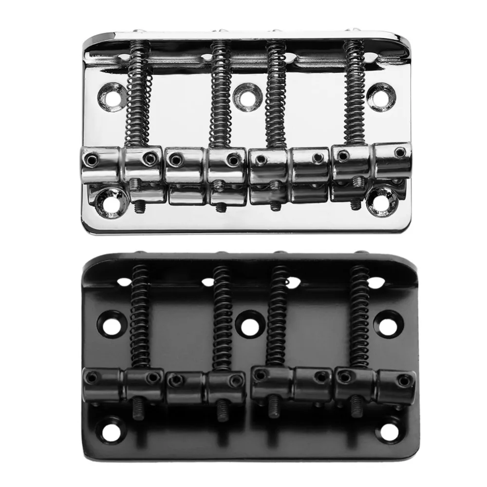 4 String Metal Bridge Tailpiece Bass Replacement Parts Electric Guitar