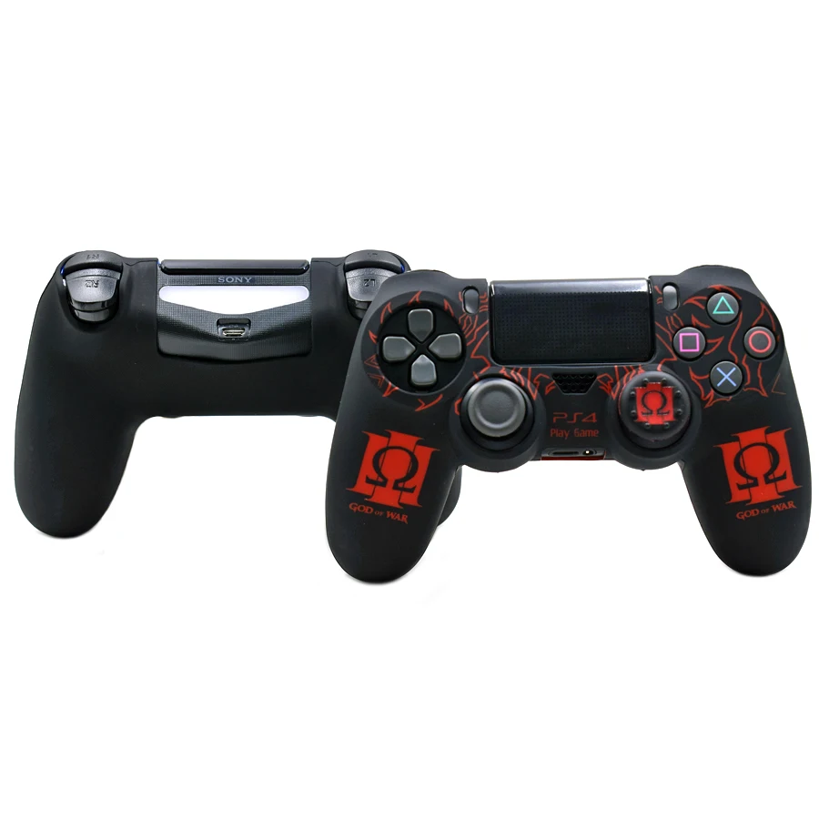 PS4/Slim/Pro беспроводной контроллер шаблон силиконовый защитный чехол для Sony Playstation 4 PS4 контроллер с крышкой
