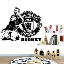 Manchester football Rooney Wall Sticker Art Modern Wall sticker Decor For Kids Rooms Decoration Waterproof Wall Art Decal rooney s conversations with friends м rooney