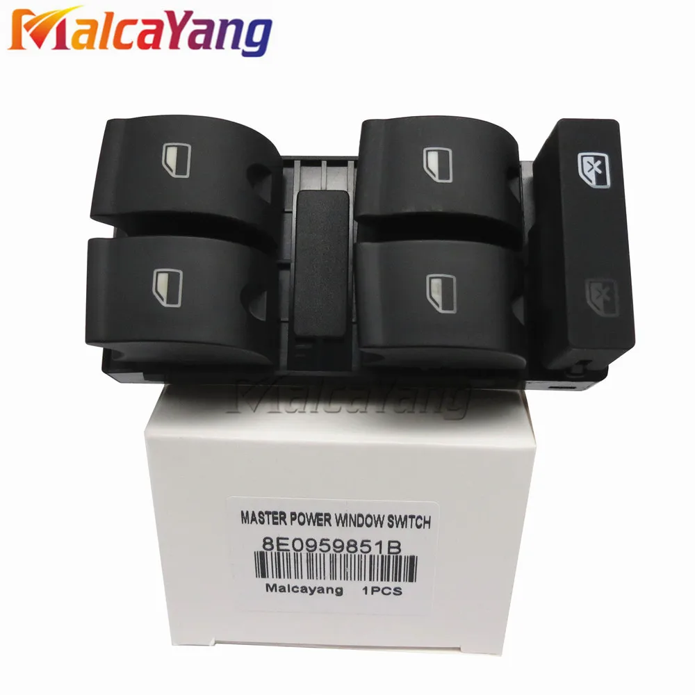 

Hiqh Quility Electric Powert Master Window Switch Button For AUDI A4 B6 2003- B7 SEAT Exeo 8E0 959 851 8E0 959 855 8E0959851B