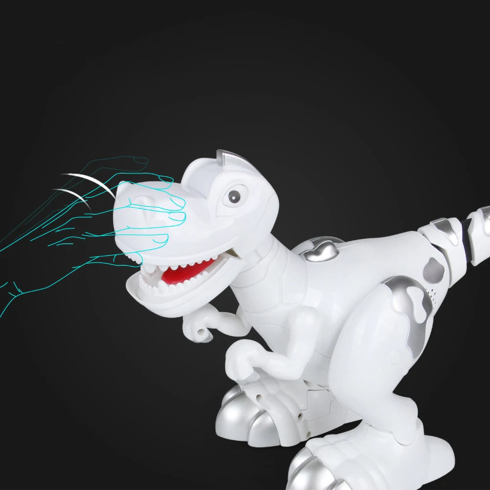 Sensível ao Toque Controle Remoto Inteligente Brinquedo Elétrico Dinosaurio Multi-função Música Luz Dinossauros 3 Controle remoto inteligente brinquedo elétrico dinosaurio multi-função