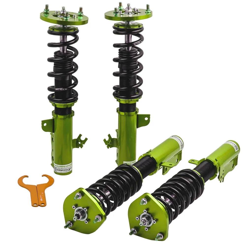 Green Damping Adjustable Coilover Suspension Kit For Toyota Camry Lexus