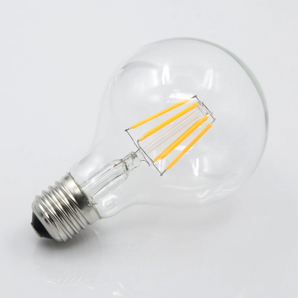 10PCS/Pack E27 E14 4W 6W 8W 220V Retro Lamp Candle Light Globe Ball Led Filament Bulb HHF LED Bulbs Lamps Emitting Color : 2300K G80, Wattage : 6 LED Vintage Warm White LED Light Edison Bulbs 10PCS/Pack E27 E14 4W 6W 8W 220V Retro Lamp Candle Light Globe Ball Led Filament Bulb HHF LED Bulbs Lamps Emitting Color : 2300K G80, Wattage : 6 LED Vintage Warm White LED Light Edison Bulbs