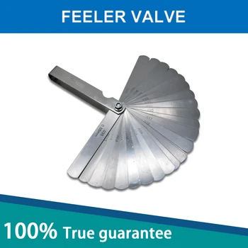 

32Pcs Range Finder Feeler Stainless Steel 0.04-0.88mm Foldable Measuring Tool