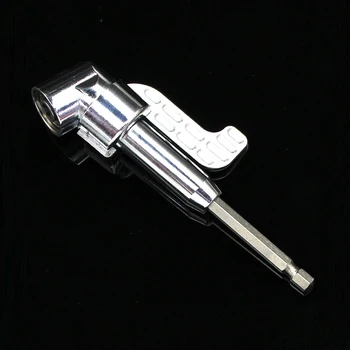 

1/4 Hex Magnetic Angle Driver Bit Adapter Screwdriver 105 Degree Adjustable Thumb Flange Off-Set Power Head Power Drill Driver