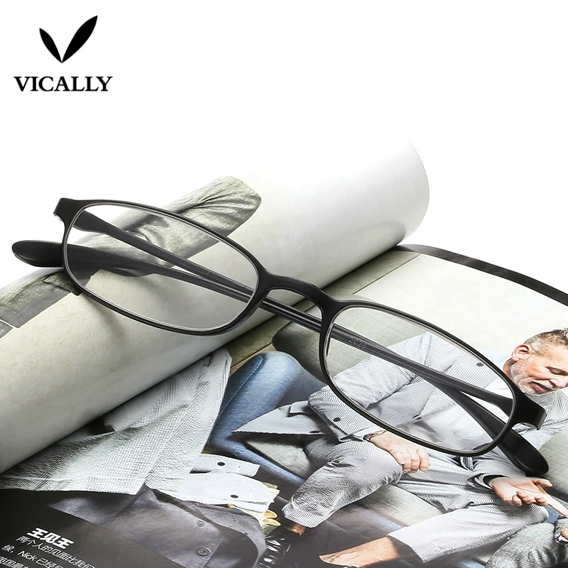 Flexible Reading Glasses Men Women Soft TR90 Frame Resin Lens