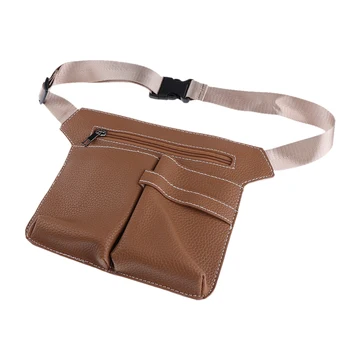 

PU Leather Barber Holster Pouch Holder Hair Scissors Bag Waist Belt Brown