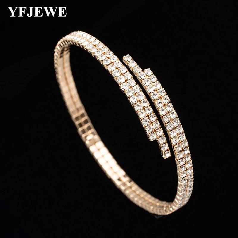 

YFJEWE Hot Trendy Gold Silver Bracelet For Women Christmas Bracelet B237