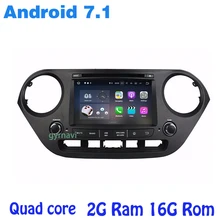 Android 7 1 Quad core Car dvd gps for Hyundai I10 2014 2016 with wifi 4G