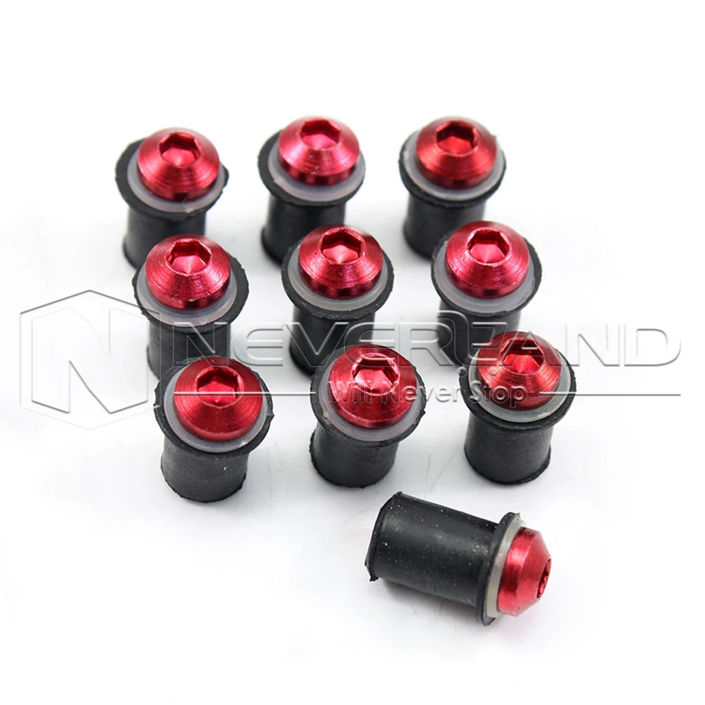 Motorcycle 5mm Windshield Windscreen Bolt Screw Nut Fastener Kit