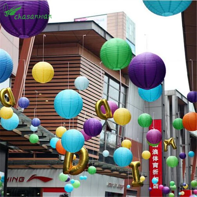 100pcs Lot 4 10cm Round Paper Lantern Chinese Lamps 100pcs Lot 4 10cm Round Paper Lantern Chinese Lamps Festival