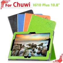 high quality Cover Case For Chuwi Hi10 Plus 10.8 inch Tablet PC Luxury Floral Print Leather Case Smart Cover + free 2 gifts