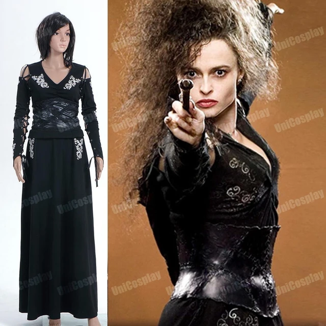 China Harry Potter Bellatrix LeStrange Black Dress Costume _ - AliExpress  Mobile