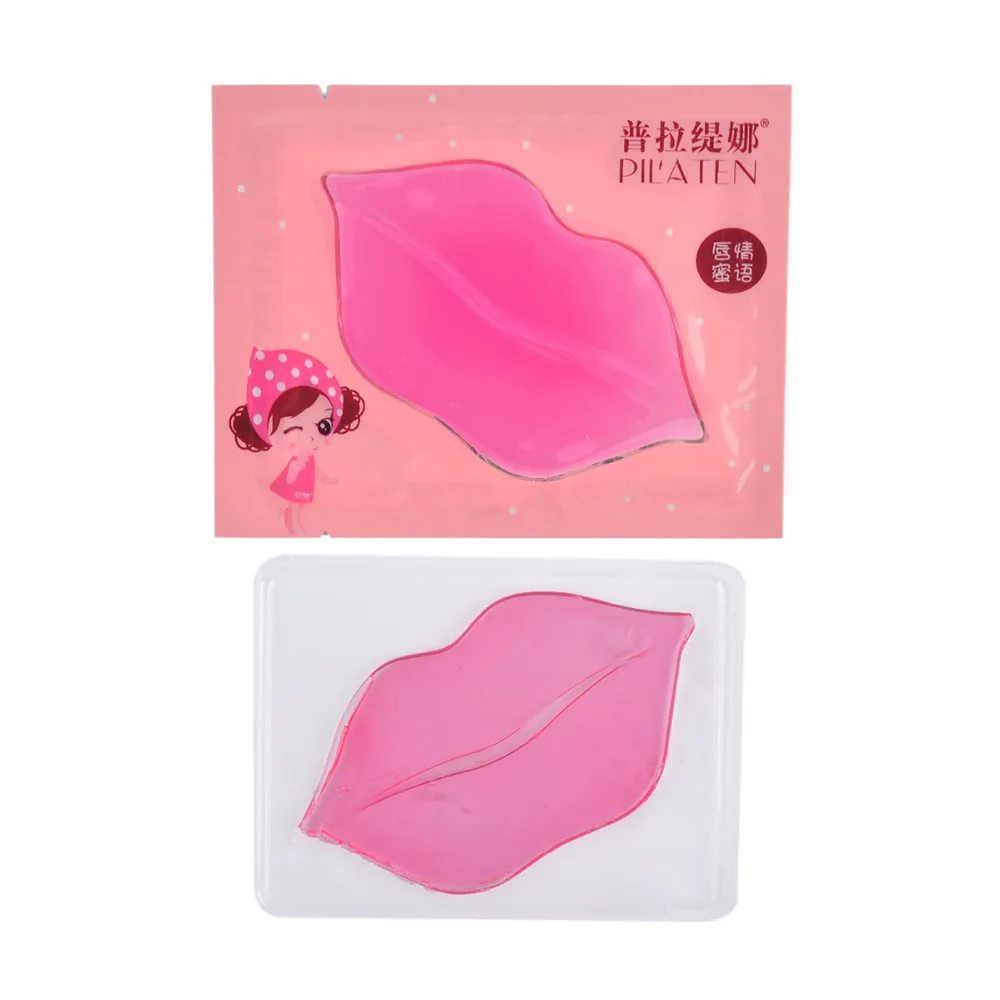 

10PCS Beauty Lip Mask for Lip Plumper Moisture Essence Crystal Collagen Lip Mask Pads Patches Pads Gel Lips Enhancer Cosmetics