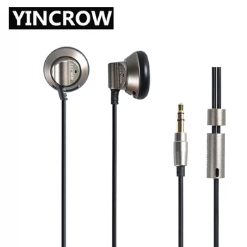 

YINCROW RW-777 In Ear Earphone Earbud Flat Head Plug Earplugs Metal Earphone Headset Earbud Free Shipping YINCROW RW-9 / X6