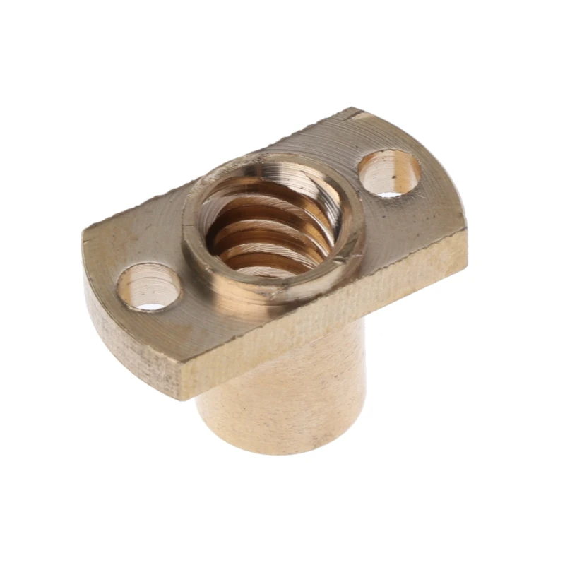 Lead 8mm Brass Nut For CNC 3D Printer T8 8mm Bruss Lead Screw Pitch 1mm