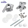 Toilet Seat Hinge 2pcs, Replacement Hinges For Toilet Seats Including Fittings Chrome Finished ► Photo 1/6