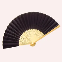 50Pcs Free Shipping Black Silk Personalized Folding Hand Wedding Fan Favor Customized Wedding Gift For Guests Abanicos Para Boda