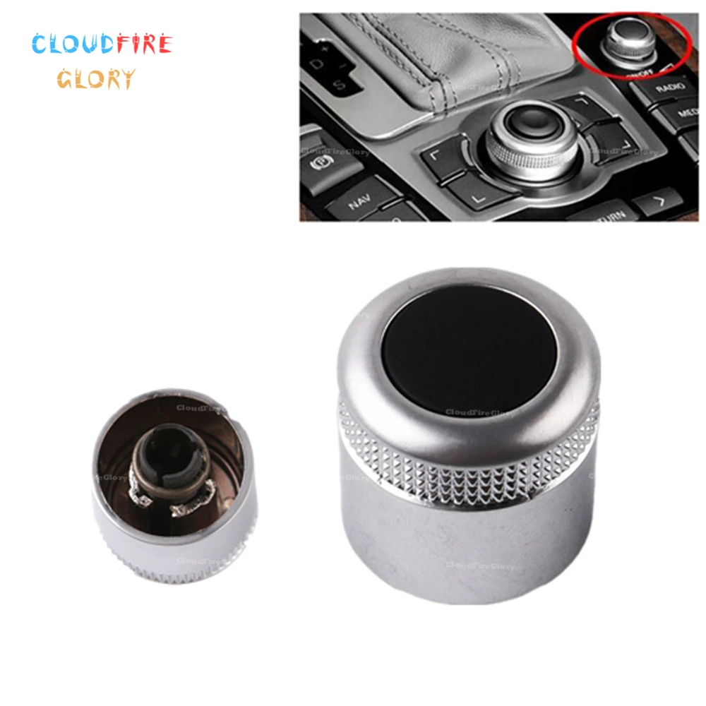 

CloudFireGlory 4F0919070 Multimedia MMI Volume Knob Rotary Button Switch Setting Navigation For Audi A6 C6 S6 Allroad 05-08 Q7