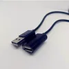 Удлинительный Кабель-адаптер 50 см, 100 см, USB 2,0, разъем «штырь-гнездо», шнур для передачи данных, провод для ПК, ноутбука, компьютера ► Фото 2/6