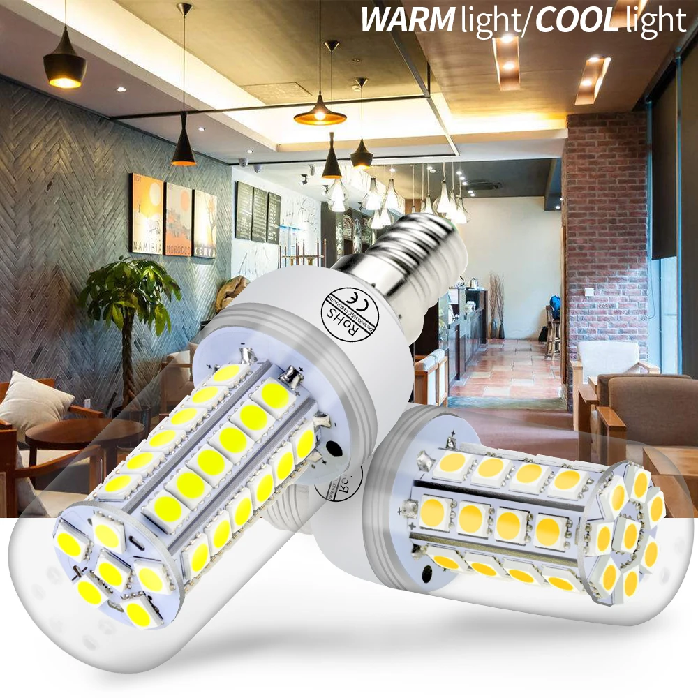 

LED Lamp 220V E27 Corn Bulb 3W 5W 7W 9W Ampoule LED E14 Candle LED Bulb Chandelier Light For Home Lampada 5050 SMD Energy Saving