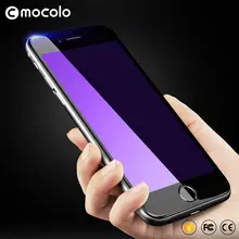 Оригинальный Mocolo для iPhone 6 закаленное Стекло 3D край Экран протектор фильм полное покрытие анти-голубой свет для iPhone 6 S Plus