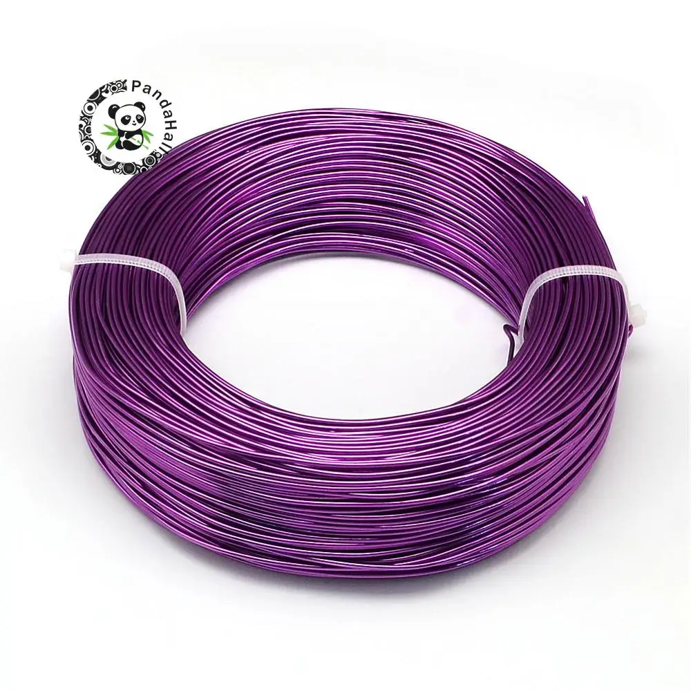 Цветная алюминиевая проволока для изготовления ewelry 2,5 мм около 35 м/500 г - Цвет: DarkViolet