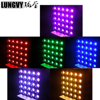 

Free Shipping 6pcs/Lot Disco Light Led 25*30W RGB LED Matrix COB DMX512 Led Blinder 5x5 For Bar Club
