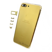 For iPhone 7 Plus 5 5 24K 24KT 24CT Gold Limited Edition ROSE GOLD PLATINUM Back