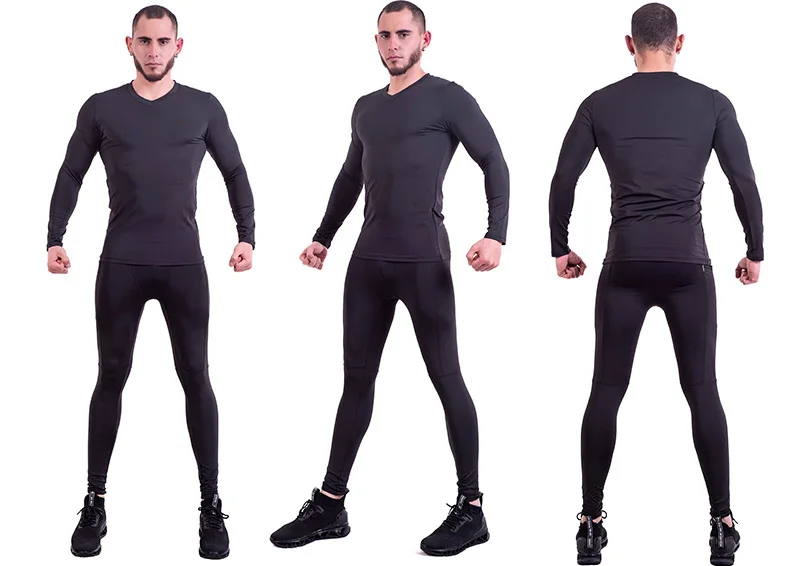 MMA Kit rashguard Male Man Compression Sports Suit Quick drying Perspiration Fitness Training Sportswear Jogging Running Clothes (11)