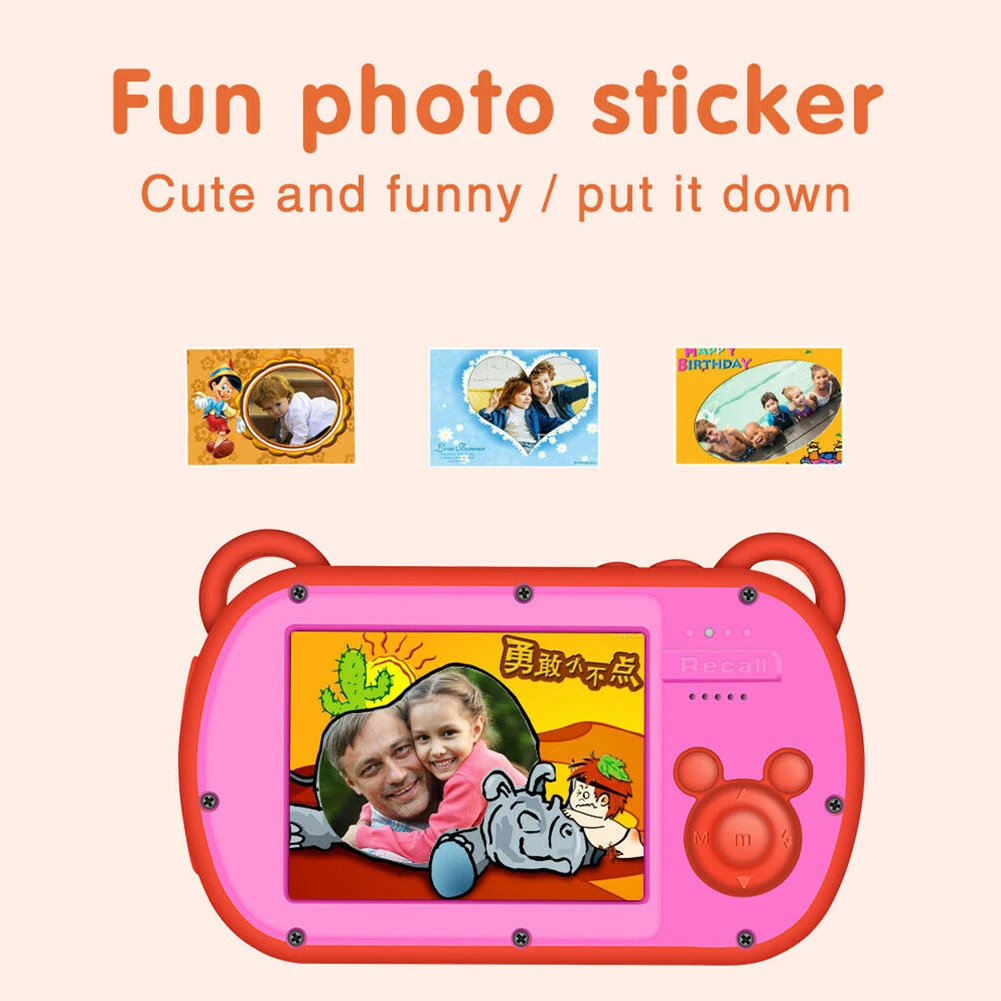 

Digital Camera Recording Waterproof Kids Anti-fall Cute Cartoon Anti-shake Toy Video Dust Proof Birthday Gifts Portable Photo