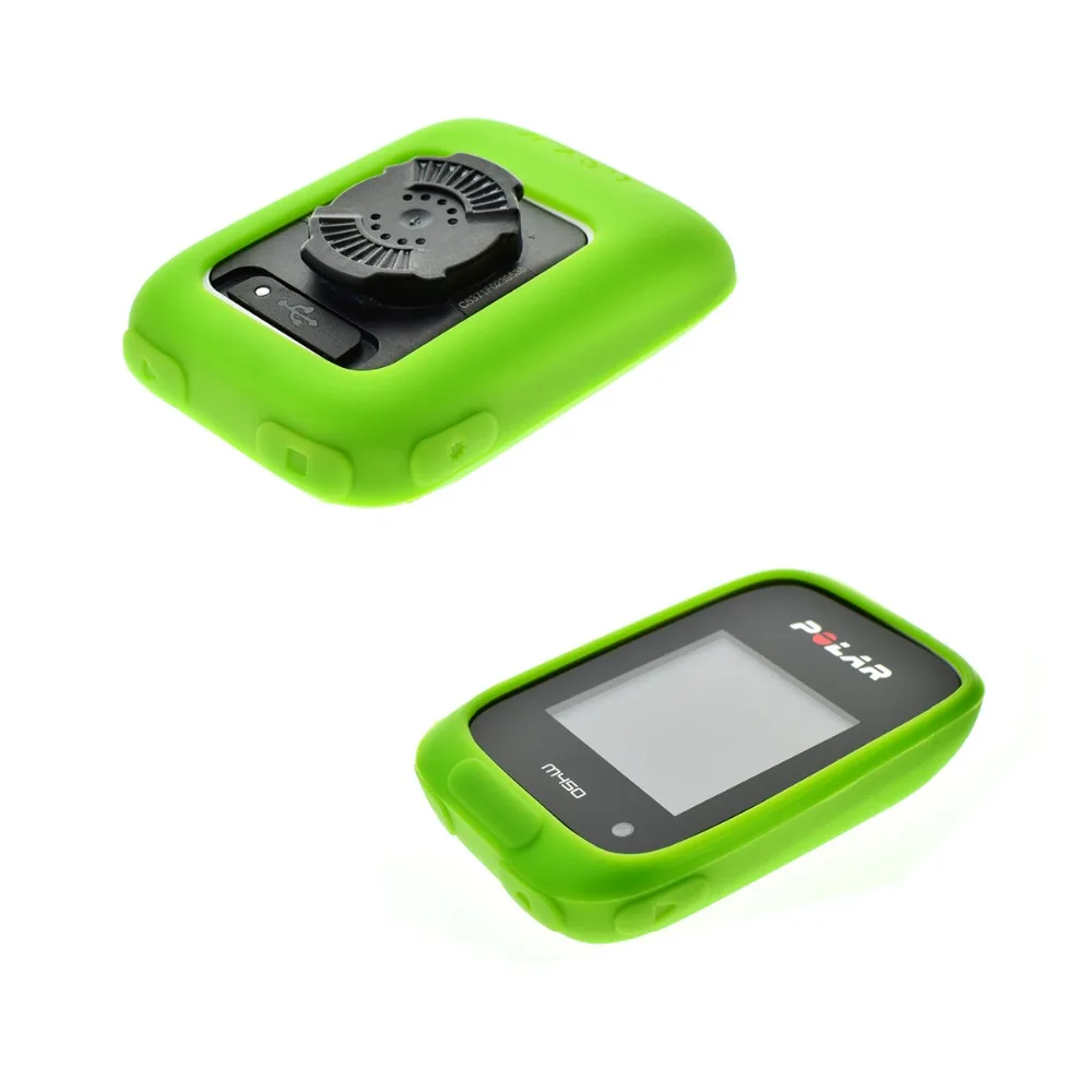 Durable Rubber Protective Skin Case with Screen Shield Film for GPS Cycling Computers