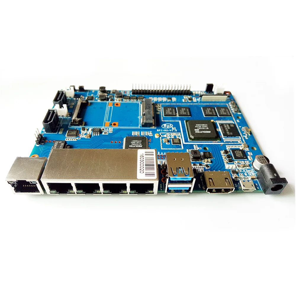 Банан PI BPI R2 провод для умного дома 2G LPDDR3 + 8GBEMMC плата разработки с открытым