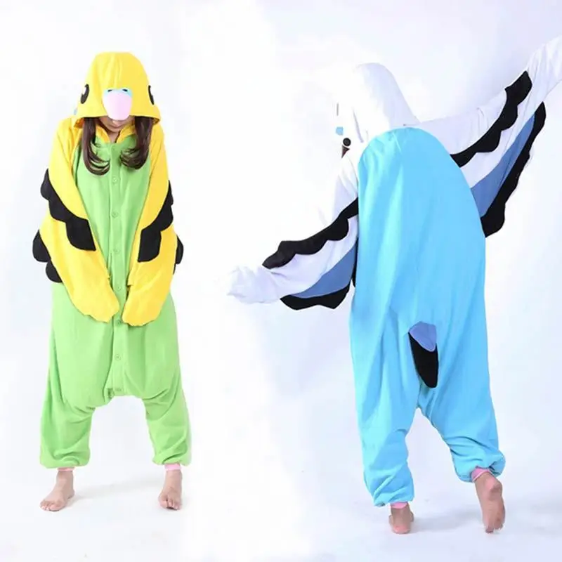 

Cartoon Animal Parrot Pyjamas Adult Onesie Unisex Pajamas Halloween Christmas Party Costumes Sleepwear Jumpsuits onesies