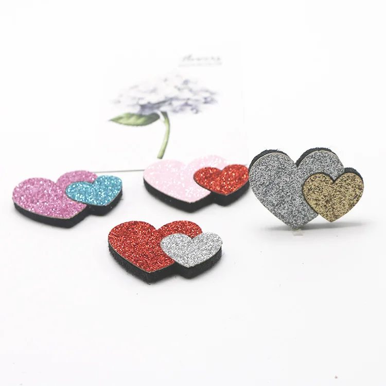 

david angie heart love Valentine's Day patch hair accessories,DIY Decoration Materials Clothes Bags Shoes Applique,10Yc3164